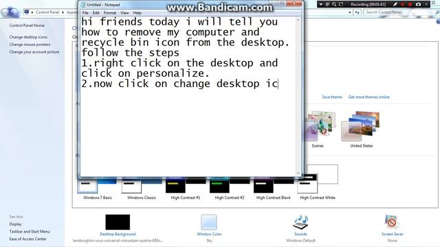 How to remove my computer and recycle bin icons from desktop смотреть онлайн