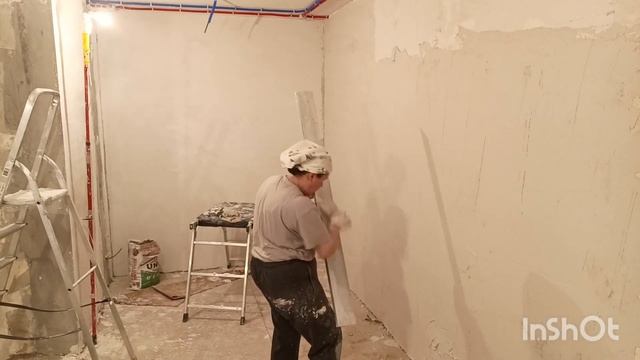 Как выровнять стену h-правилом под обои смотреть онлайн