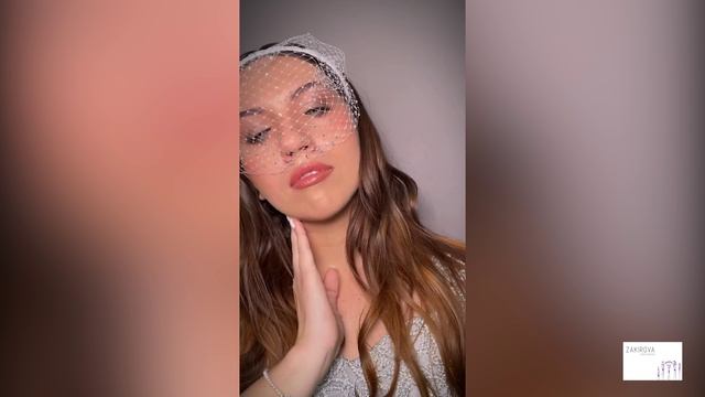 Свадебный образ с вуалеткой