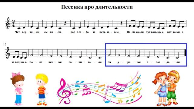 Урок по сольфеджио: Длительности нот смотреть онлайн