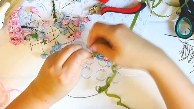 МК Венок из цветов для куклы / DIY Flower crown for doll / Myr_jewels смотреть онлайн