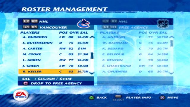 NHL 07 Vancouver Canucks Overall Player Ratings смотреть онлайн