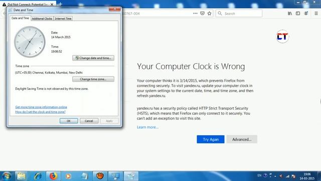 How to fix your computer clock is wrong | Firefox your computer clock is wrong смотреть онлайн