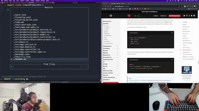 Minha primeira stream - Aprendendo NestJS pela Documentação смотреть онлайн