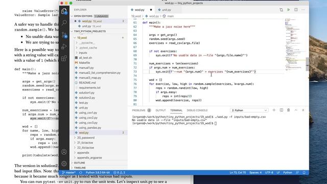 Tiny Python Projects: Ch 19 Pt 9 (Solution Pt 3) смотреть онлайн
