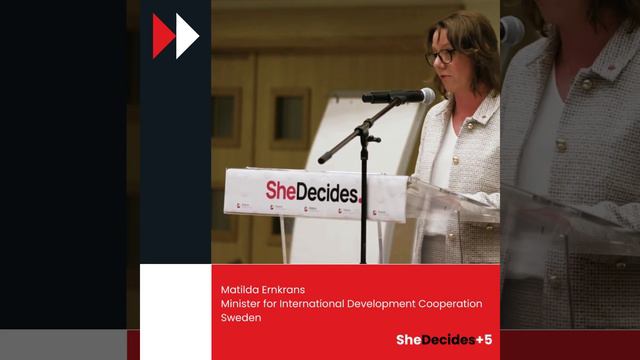 Matilda Ernkrans, Minister for International Development Cooperation, Sweden - SheDecides Champion смотреть онлайн