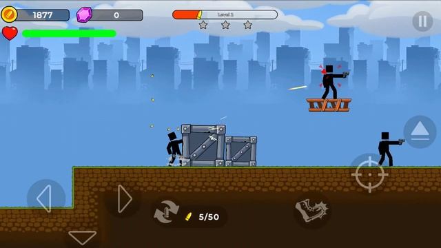 STICKMAN THE GUNNER 2 - Walkthrough Gameplay Part 1 - INTRO (iOS Android) смотреть онлайн