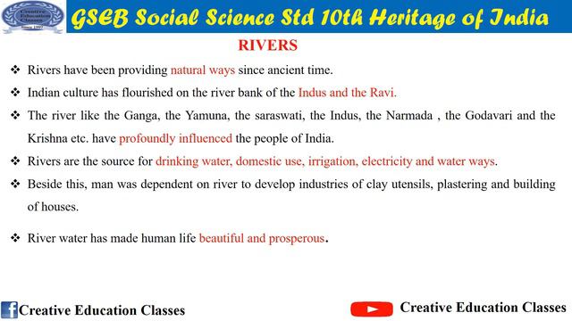 CLASS 10TH CHAPTER 1 HERITAGE OF INDIA PART 3 (ENGLISH MEDIUM)