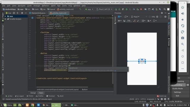 Align button usig constraint layout смотреть онлайн