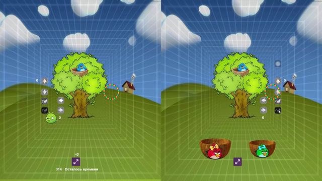 Игра Angry Birds Amblyopia