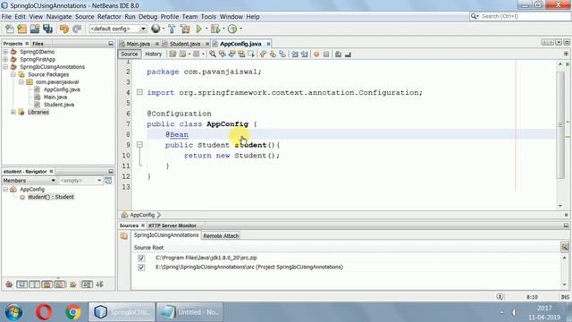 5 Spring IoC using Java Annotations смотреть онлайн