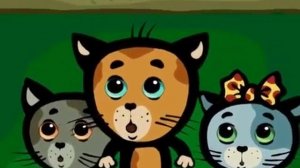 Три котенка-Кто рисует на стене нашего подъезда.