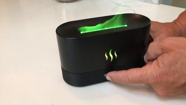 Colorful Flame Air Aroma Diffuser H20 Humidifier, 7 Flame Color Noiseless Essential Oil Diffuser fo смотреть онлайн