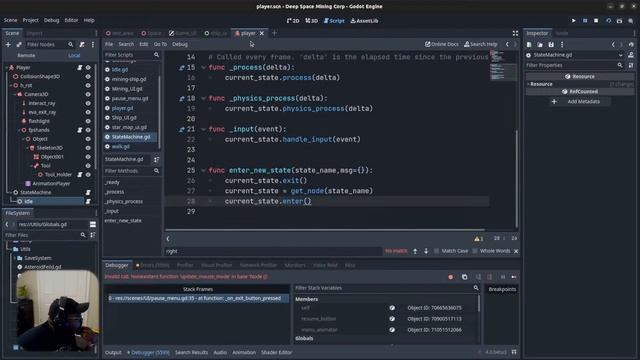 Godot Game Dev: DSMC Space Travel System Stream смотреть онлайн