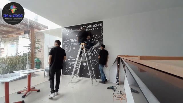 INSTALANDO VINILO ADHESIVO (FOTO MURAL) смотреть онлайн