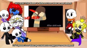 GZ!Tale react to Killer Sans vs Chara Рart 2 / Реакция ГЗ!Тейл на Киллер Санс против Чара Часть 2