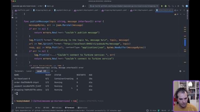 [TR] Go Microservices Choreography Saga Pattern смотреть онлайн