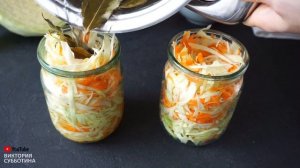 СУПЕР Быстрая Маринованная Капуста! Как мариновать капусту быстро? Виктория Субботина