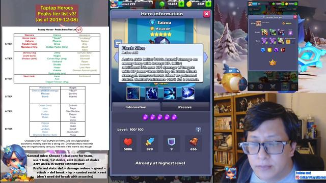 Taptap Heroes - Peaks Tier List v3! (as of 2019-12-08) смотреть онлайн