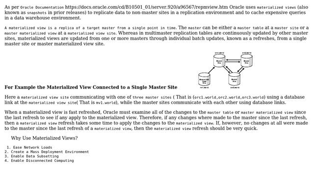 Databases: Difference between master site and materialized view site in oracle (3 Solutions!!) смотреть онлайн
