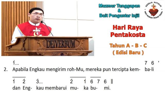 Mazmur Tanggapan & BPI (Baru) | Hari Raya Pentakosta (A B C) | 19 Mei 2024 смотреть онлайн