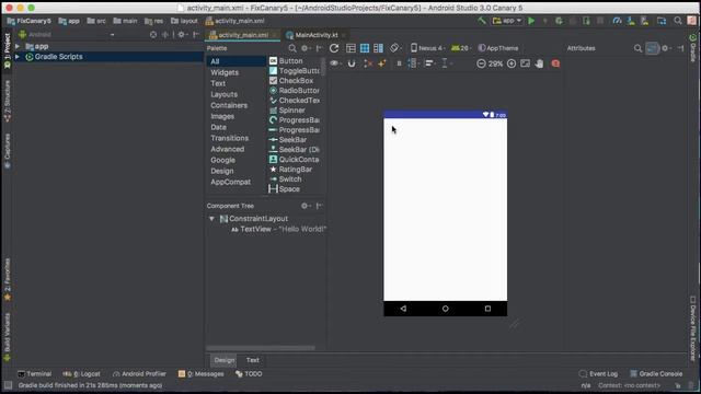 Fixing Android Studio Canary 5 preview смотреть онлайн