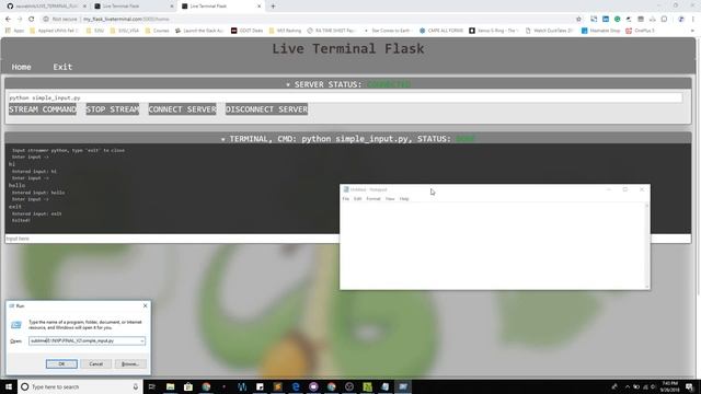 Live Terminal Flask смотреть онлайн