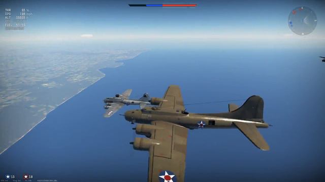 War Thunder: B-17 mission смотреть онлайн