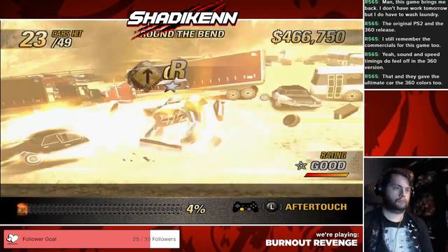 CRASHBREAKING ON THROUGH | Burnout Revenge (PS2) Gameplay Livestream w/ Shadikenn #1 | Stream VOD смотреть онлайн