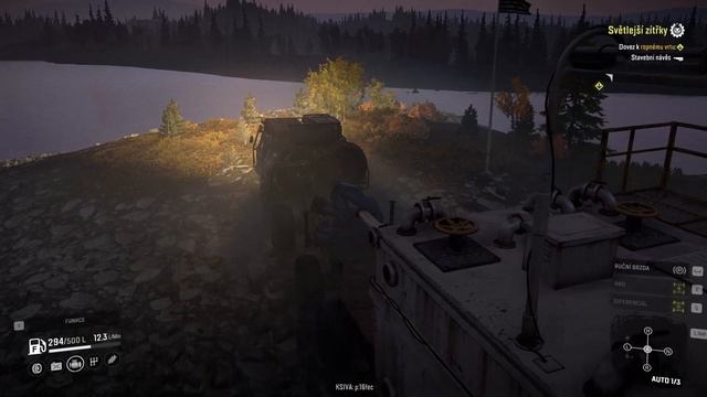 SnowRunner  Jizda Pres Reku 2 :D - Stavební Návěs