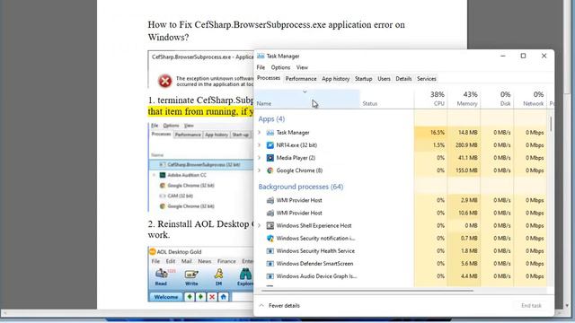 Fix CefSharp.BrowserSubprocess.exe application error on Windows смотреть онлайн