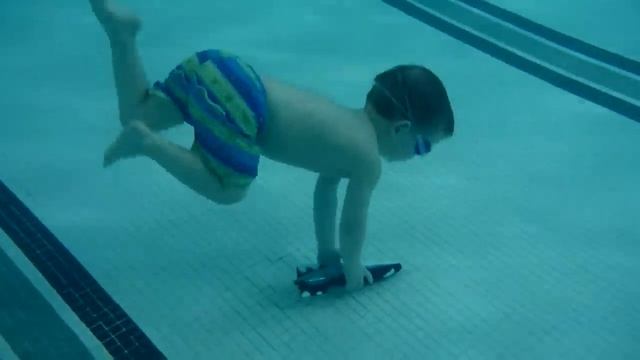 3yo William Diving Down To Get His 'Toypedo' Torpedo
