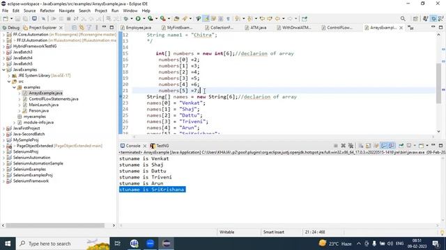 Arrays in Java | Iterating over Arrays| String in Java | String Builder in Java смотреть онлайн