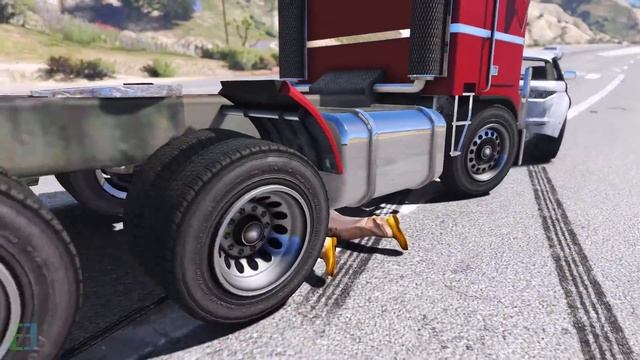 GTA 5 Slow Motion Motorcycle Crashes Episode 02 (Euphoria Physics Showcase) смотреть онлайн