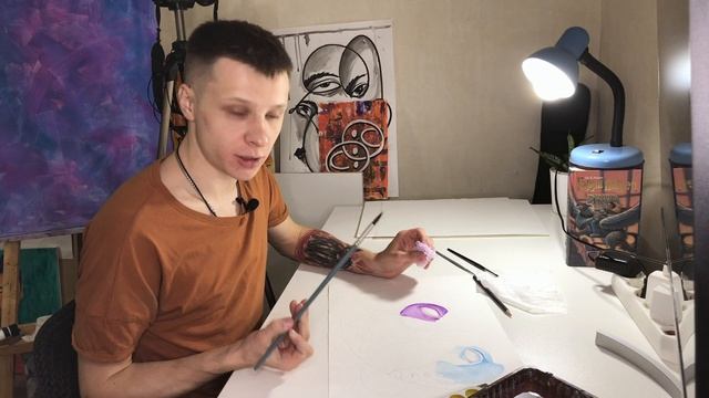 КАК РИСОВАТЬ АКВАРЕЛЬЮ? Видео для начинающих | #жукографика смотреть онлайн