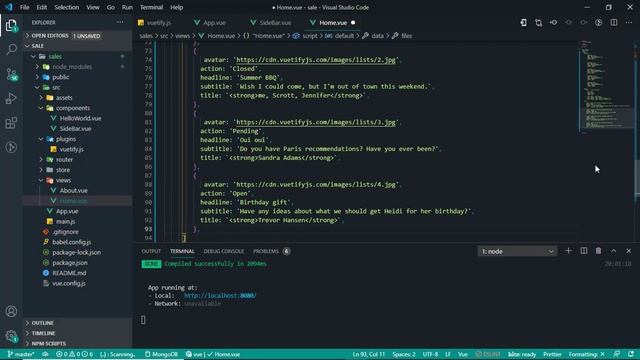 Vuejs - Vuetify UI Design, Sales Orders Modern Dark Design Dashboard смотреть онлайн