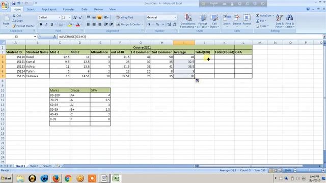 Excel Tutorial Lab class For C Family смотреть онлайн