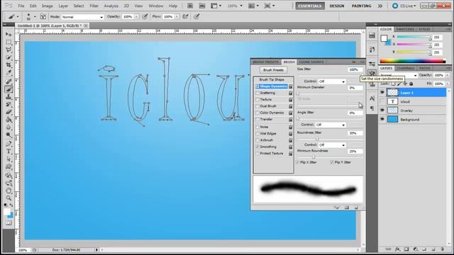 How to create a cloud text effect in Photoshop смотреть онлайн