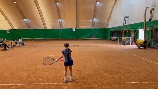 Большой теннис дети Зеленый мяч Кувшинова Елена 7 лет Победительница турнира Интересные розыгрыши смотреть онлайн