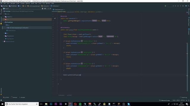 ChatSystem mit Prefix | PLUGIN Programmieren смотреть онлайн