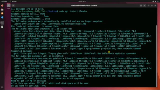 How to Install Blender 3D on Ubuntu 22.04 Jammy | Installing Blender on Ubuntu 22.04 | Blender3D смотреть онлайн