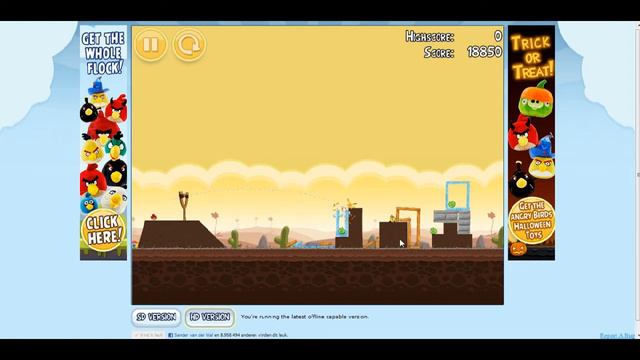 Angry Birds Chrome - Poached Eggs level 3-14 3 star walkthrough смотреть онлайн