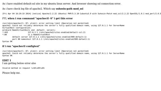 DevOps & SysAdmins: Not able to access HTTPS link. Getting ssl connection error? смотреть онлайн