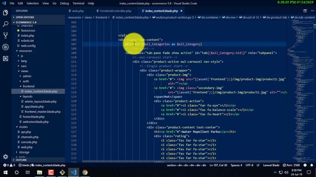 Laravel Ecommerce Bangla Tutorial | showing latest product and showing category product Part-12 смотреть онлайн