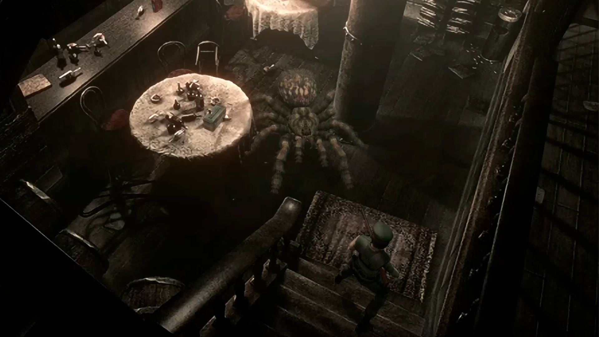 Resident Evil HD Jill Valentine part6. Резиденция особняка. Зараженные вороны. Ядовитые пауки.mp4