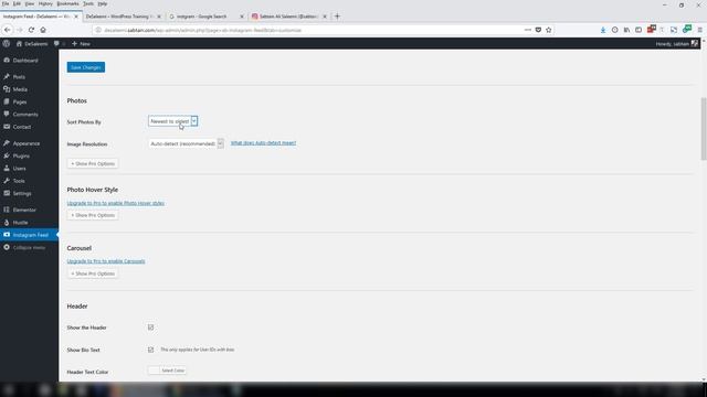 How to add an Instagram Feed to WordPress Website - Urdu & Hind [2018] смотреть онлайн