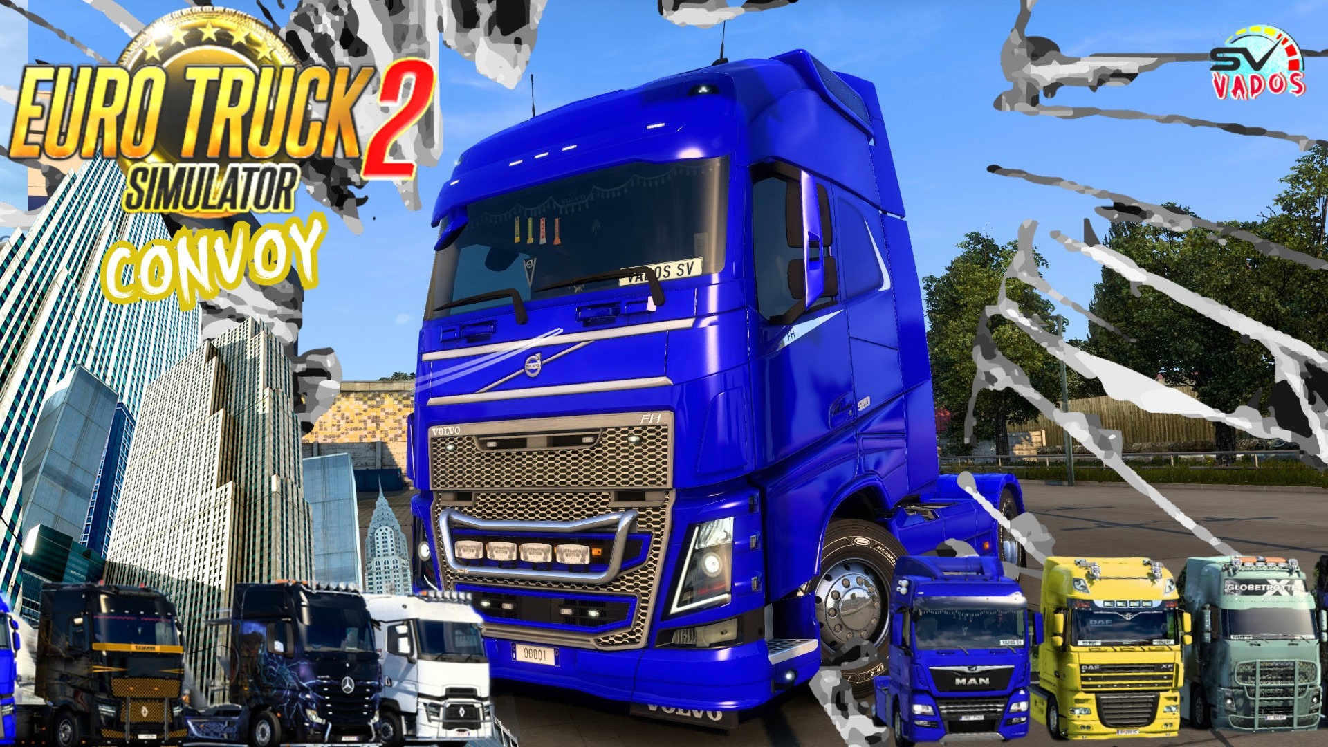 ?Euro Truck Simulator 2 ?КОНВОЙ SV СВОИ ЛИНИИ смотреть онлайн