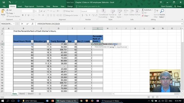 How to Calculate the Percentile Rank of Scores using Excel 2016 for Windows смотреть онлайн