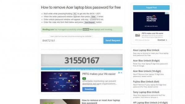 How to remove bios password on all Acer laptops for free!
