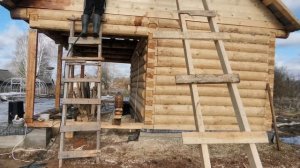 ФРОНТОН +СВЕС КРЫШИ БАНИ 6*3*3 ОТ А ДО Я СВОИМИ РУКАМИ В ДВЕ РУКИ!!!! ??